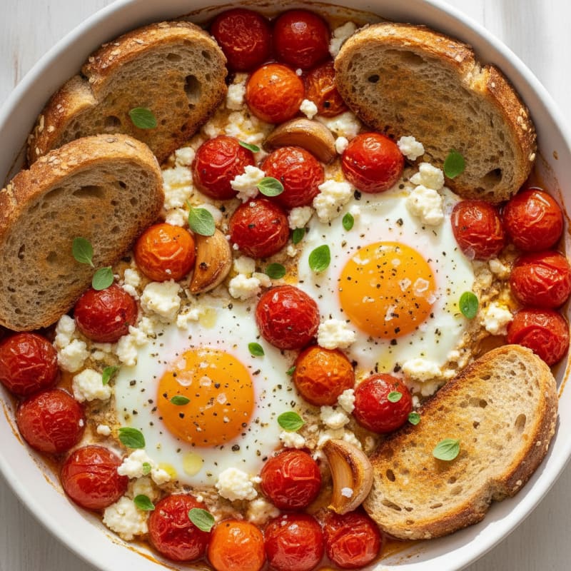 Baked Eggs with Roasted Tomatoes