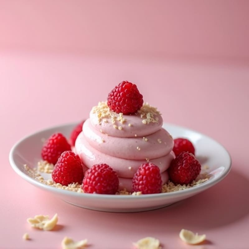 White Chocolate Raspberry Protein Mousse