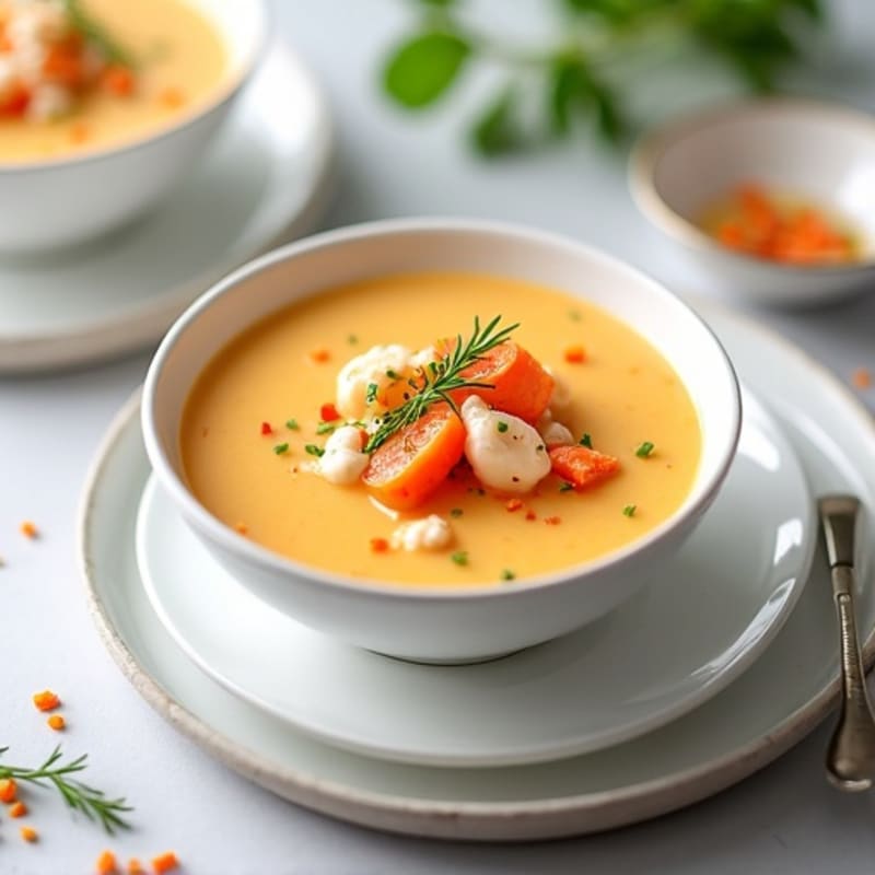 Healthy Creamy Lobster Bisque