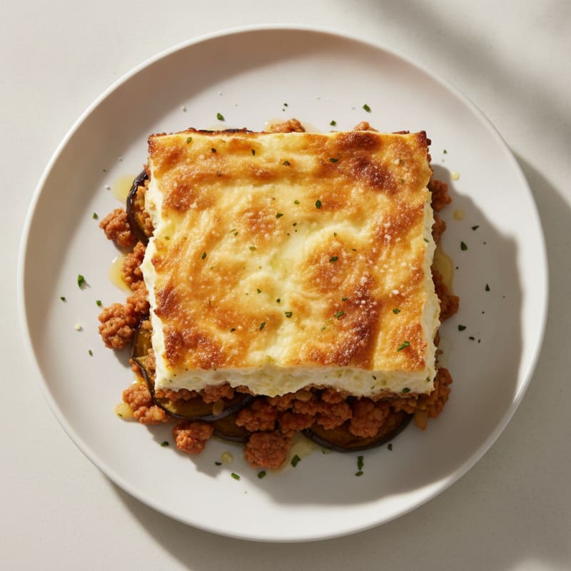Classic Lamb Moussaka with Béchamel
