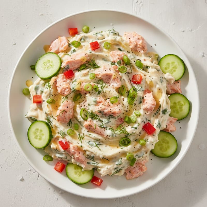Salmon and Surimi Protein Dip