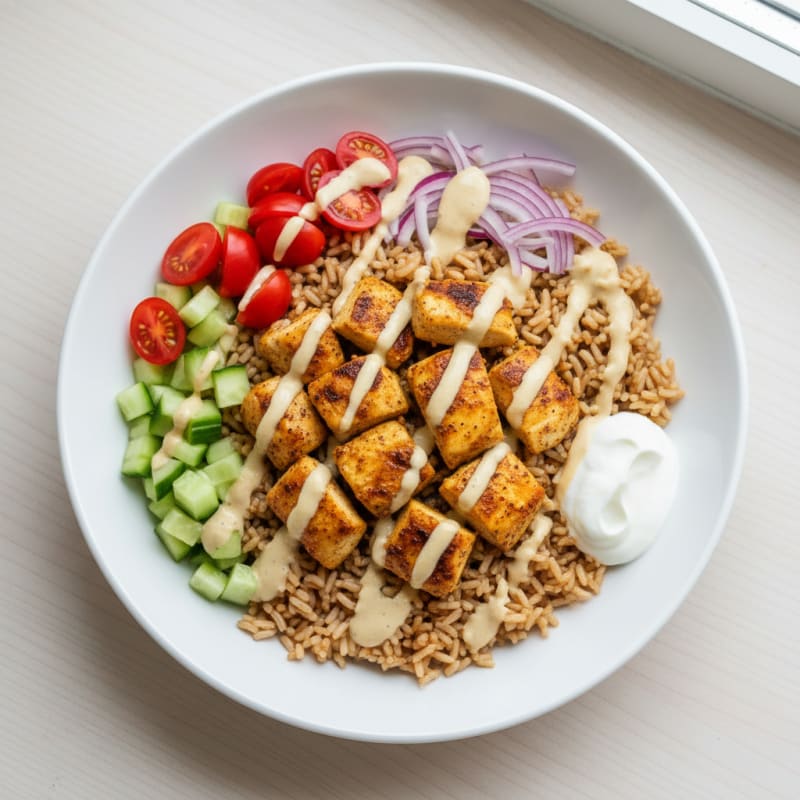 Chicken Shawarma Rice Bowl