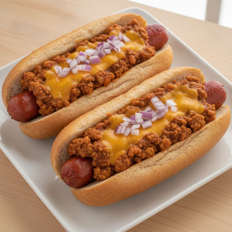 Classic Chili Cheese Hot Dogs