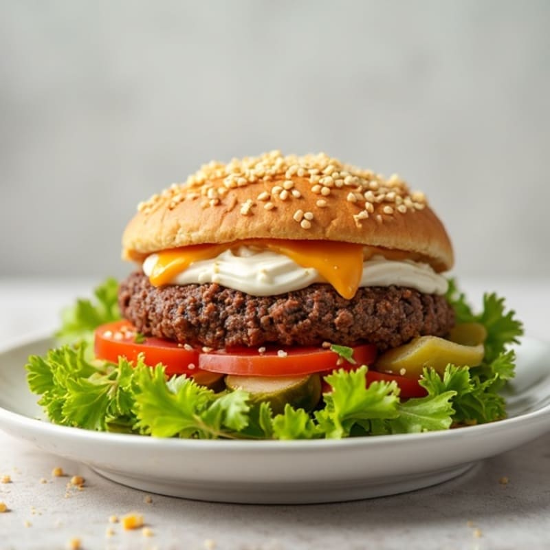 Healthy Protein-Packed Lean Ground Beef Big Mac Bowl