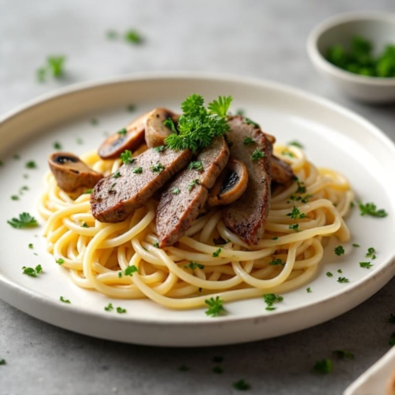 Creamy Greek Yogurt Beef Stroganoff with Mushrooms