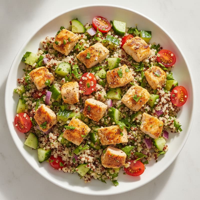 Lemon Herb Chicken and Quinoa Salad
