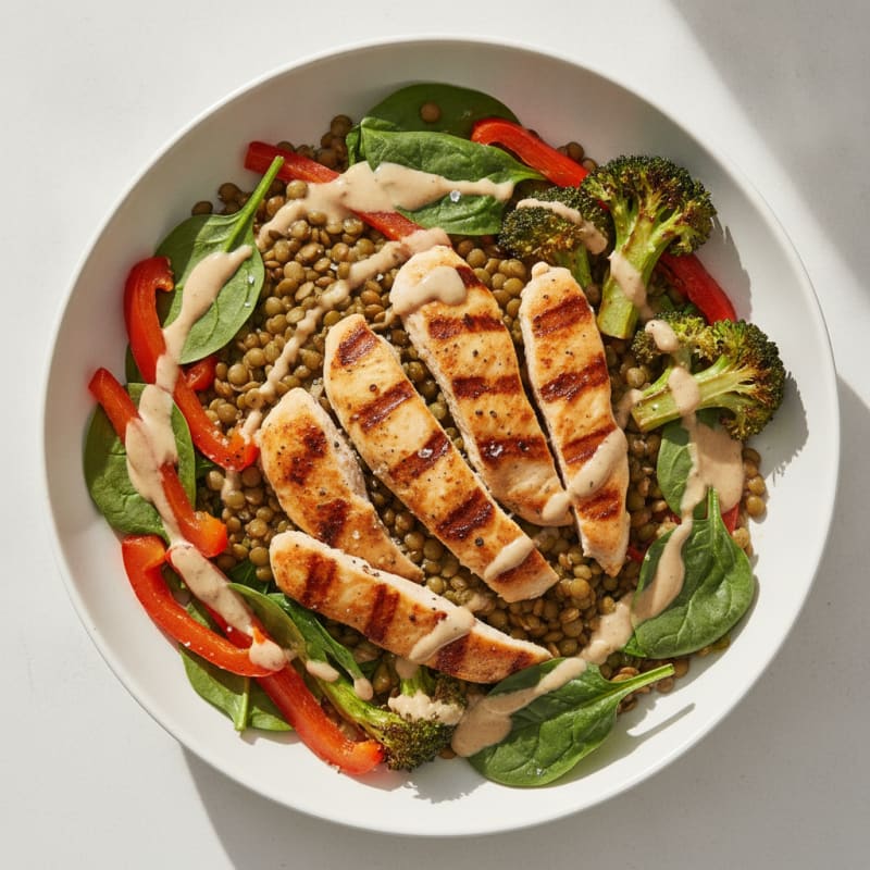 Lentil and Vegetable Power Bowl
