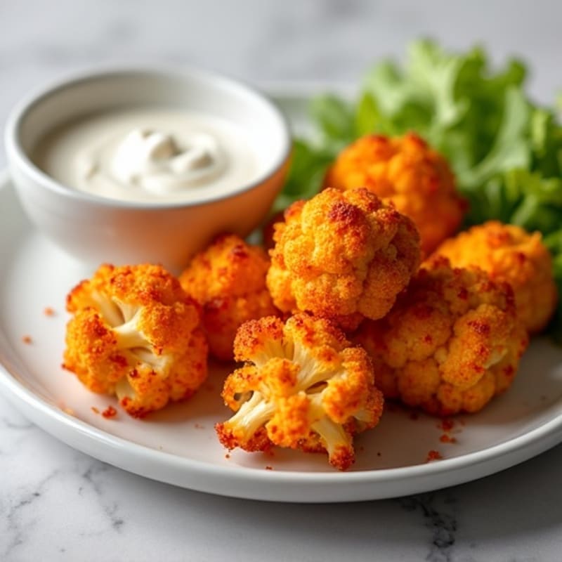 Crispy Buffalo Cauliflower Bites