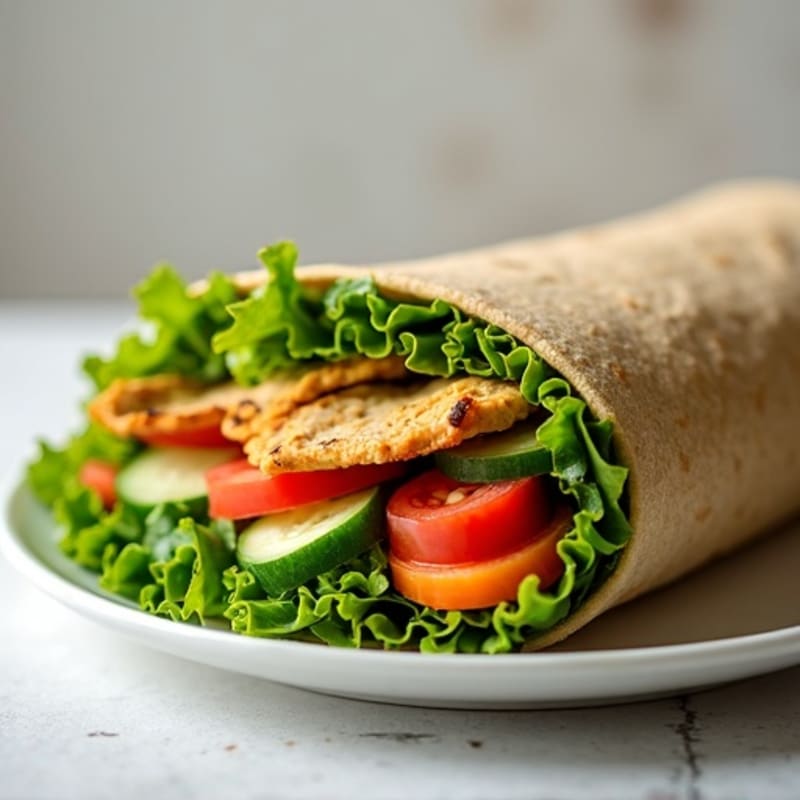 Fresh Veggie Hummus Wrap