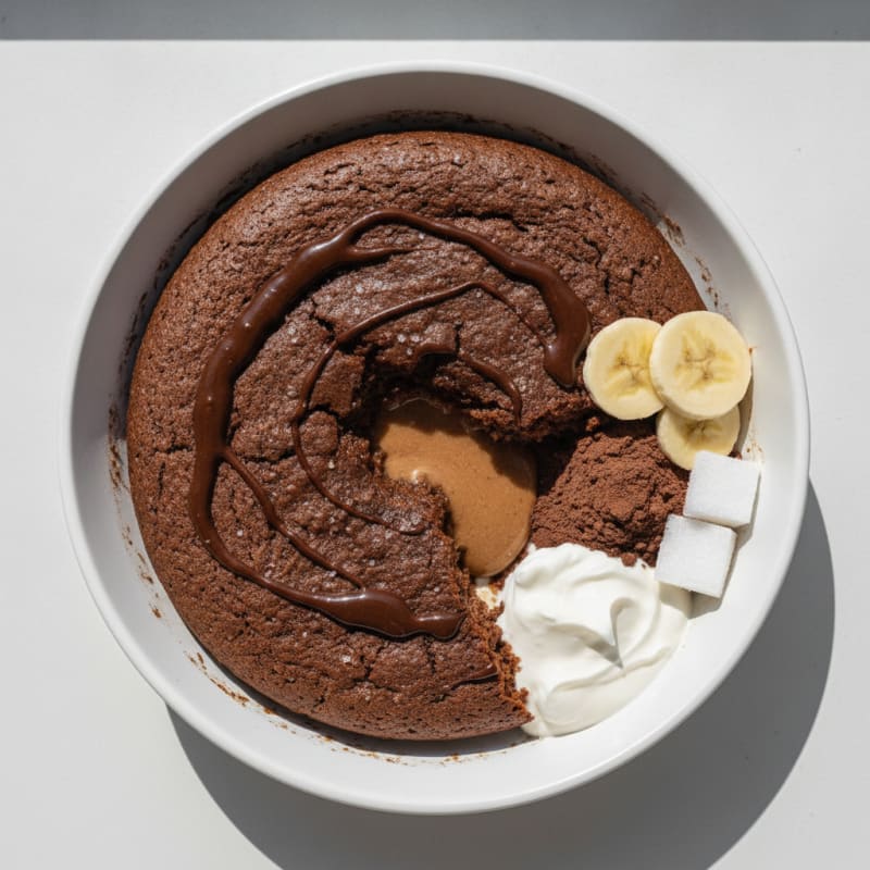 High-Protein Chocolate Fudge Breakfast Cake