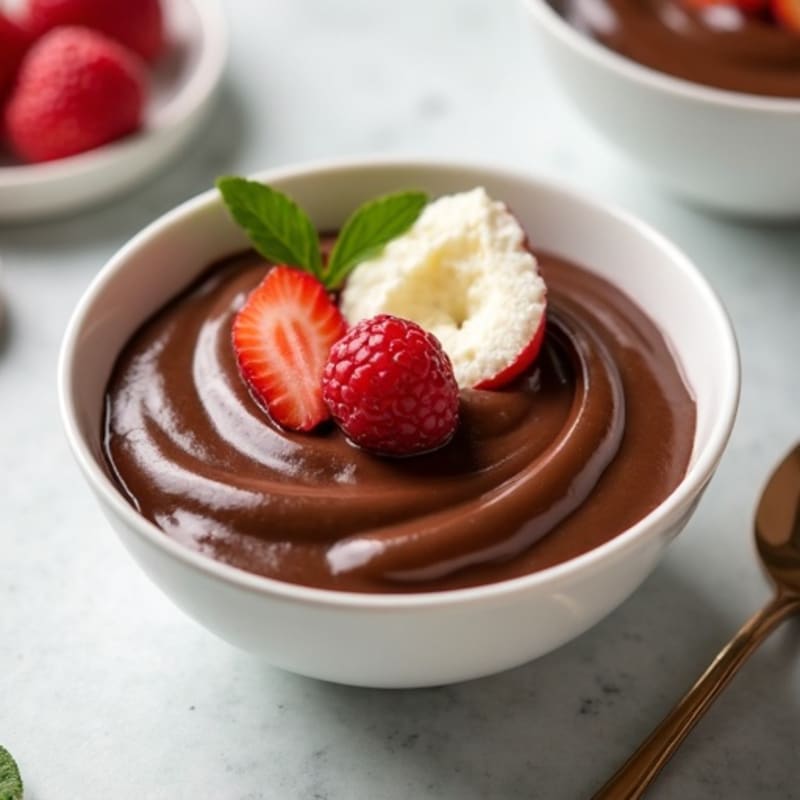 Silky Cottage Cheese Chocolate Pudding