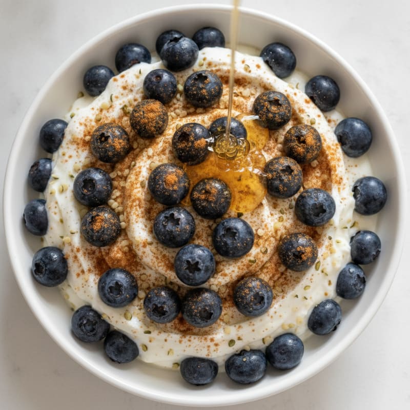 Greek Yogurt Protein Parfait with Berries