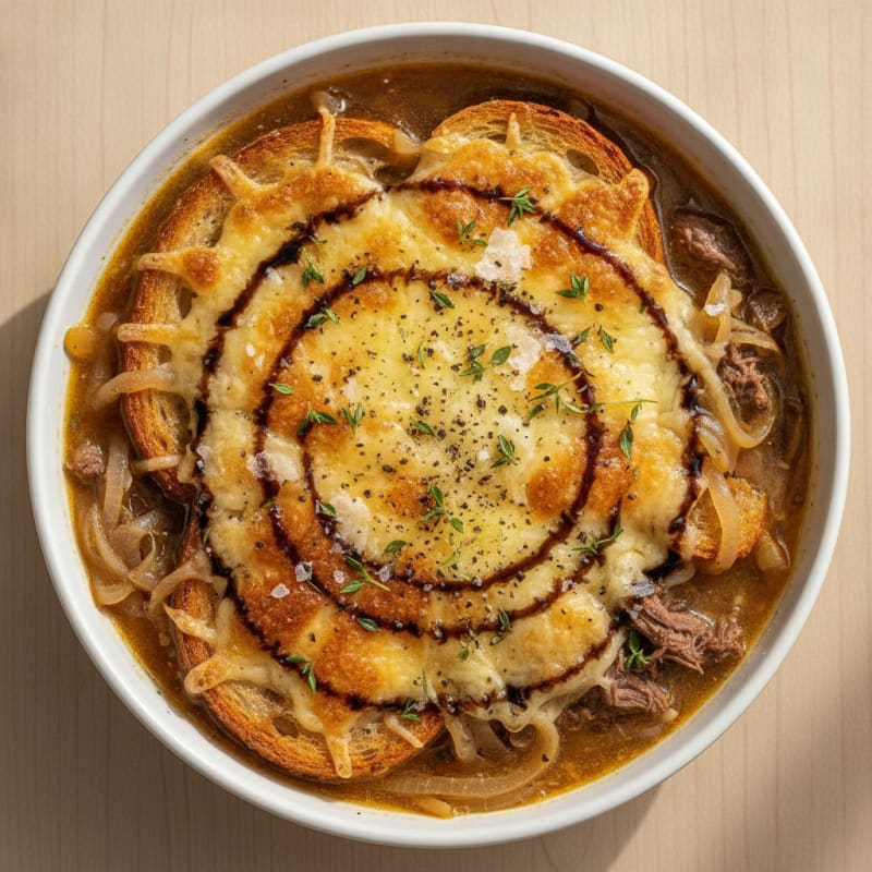 Caramelized Onion and Gruyere Soup