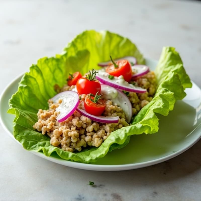 Creamy Avocado Turkey Lettuce Wrap