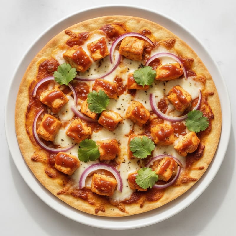 High-Protein BBQ Chicken Pizza
