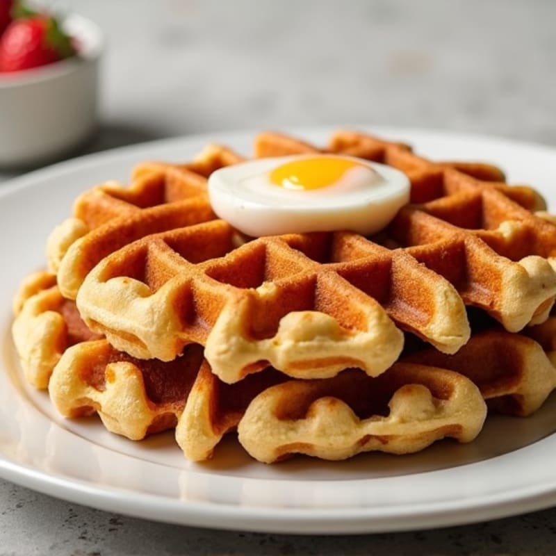 Crispy Protein-Packed Almond Flour Waffles