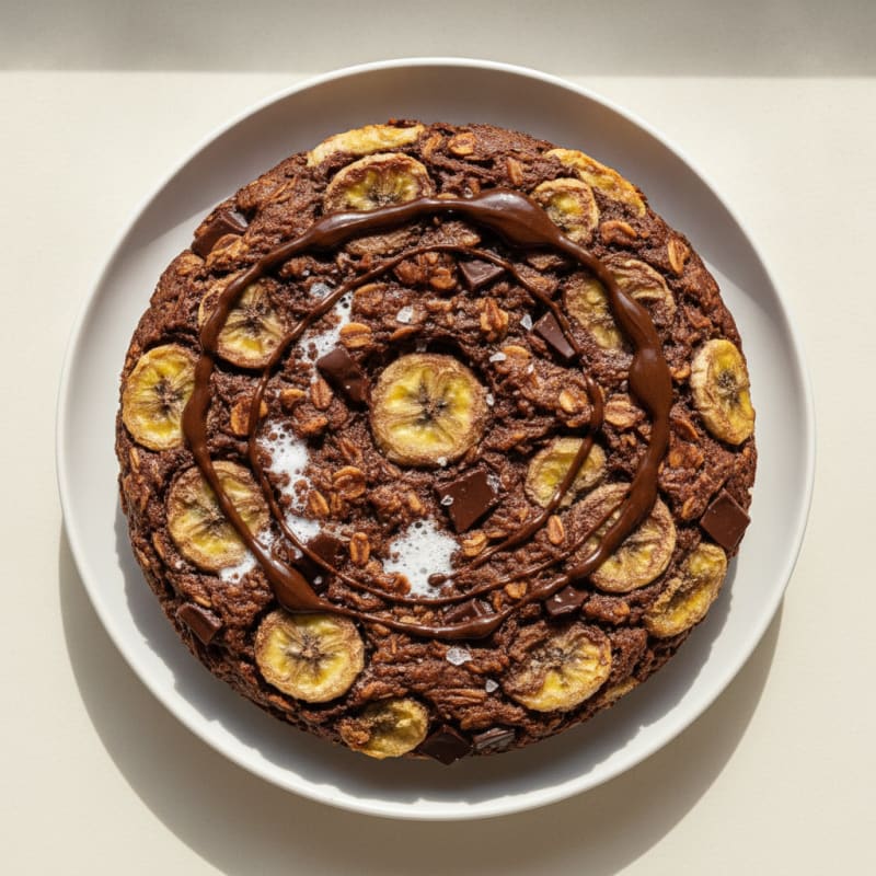 Chocolate Banana Baked Oatmeal