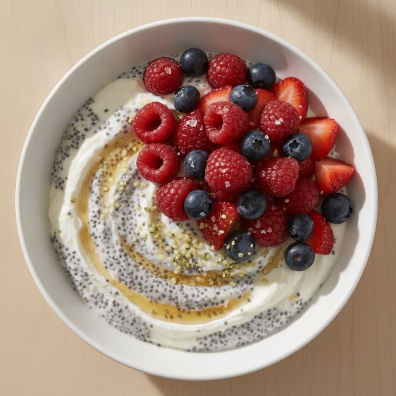Berry Chia Seed Pudding