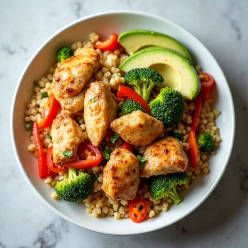 Cauliflower Rice Chicken Stir-Fry
