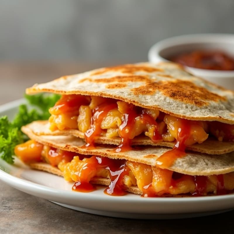 Crispy BBQ Chicken Quesadilla