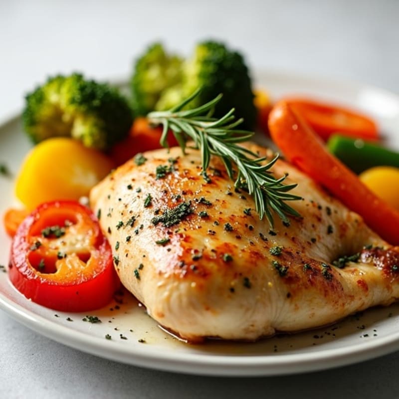 Herb-Roasted Chicken with Roasted Vegetables