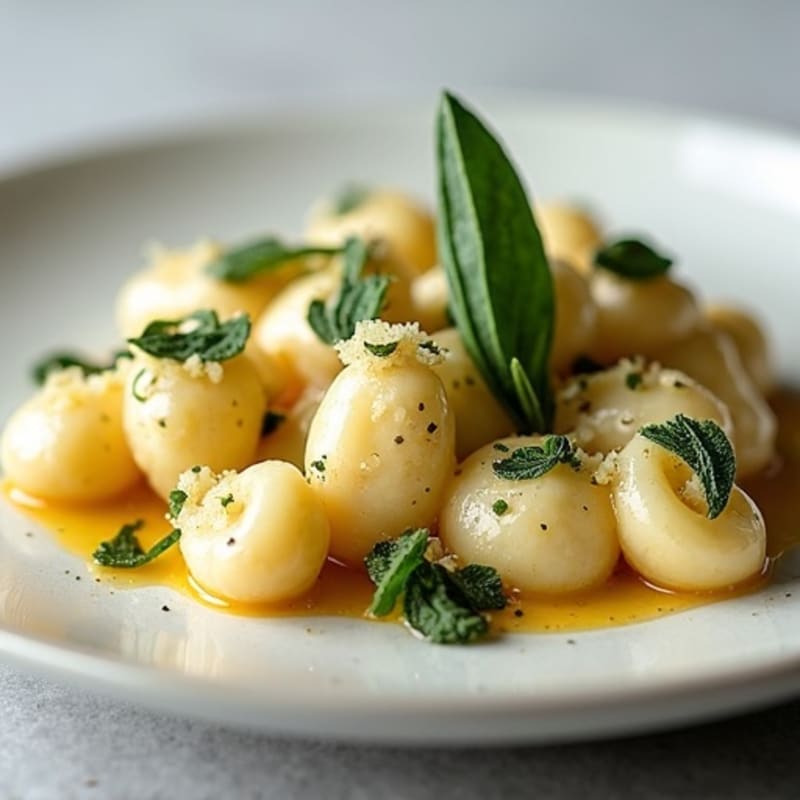 Herb-Ricotta Gnocchi with Brown Butter Sage Sauce