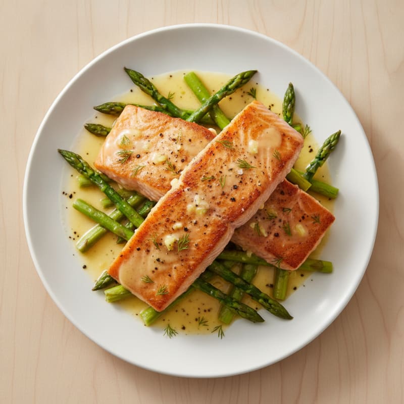 Pan-Seared Salmon with Lemon-Dill Sauce