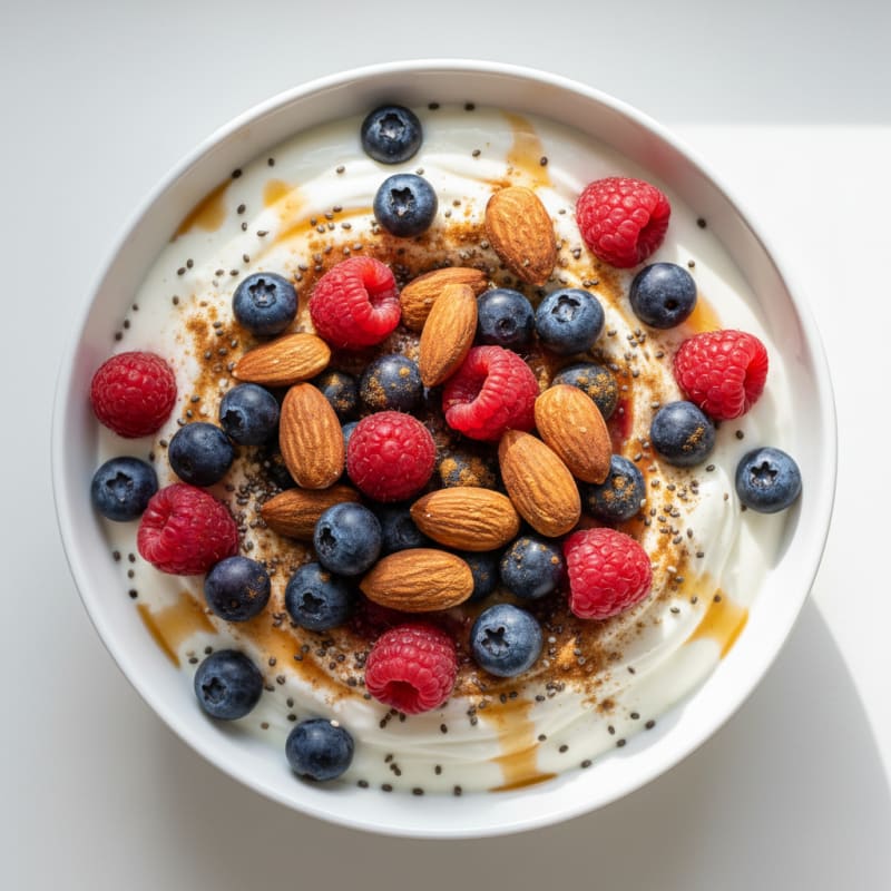 Berry-Almond Yogurt Power Bowl