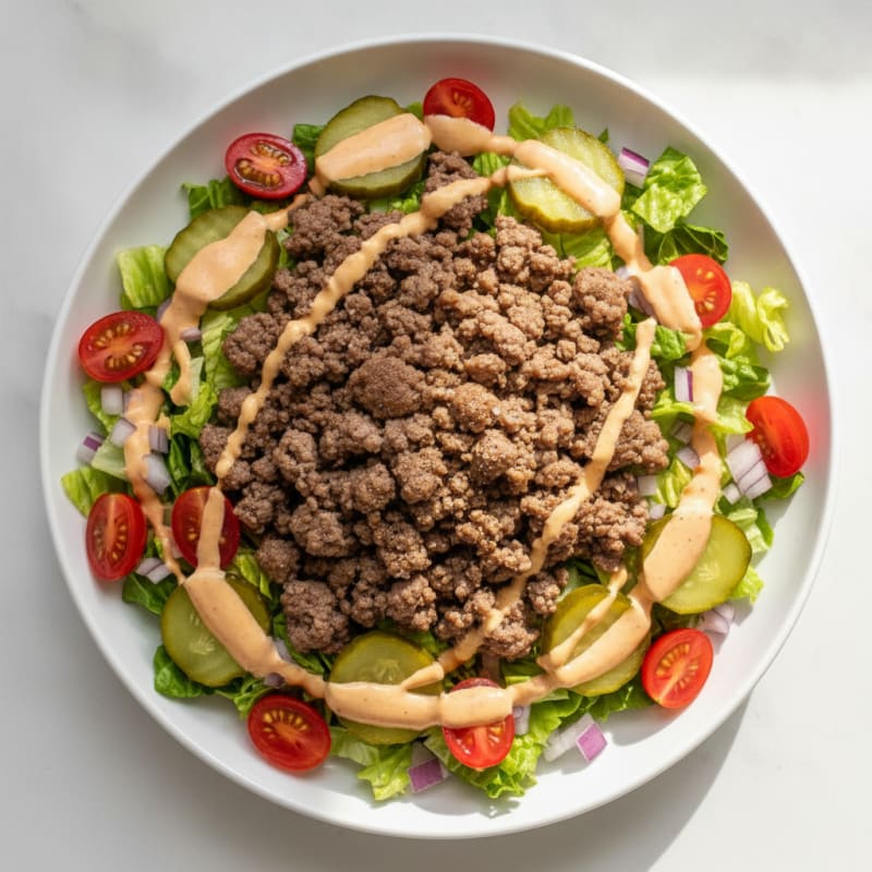 Big Mac Inspired Protein Bowl