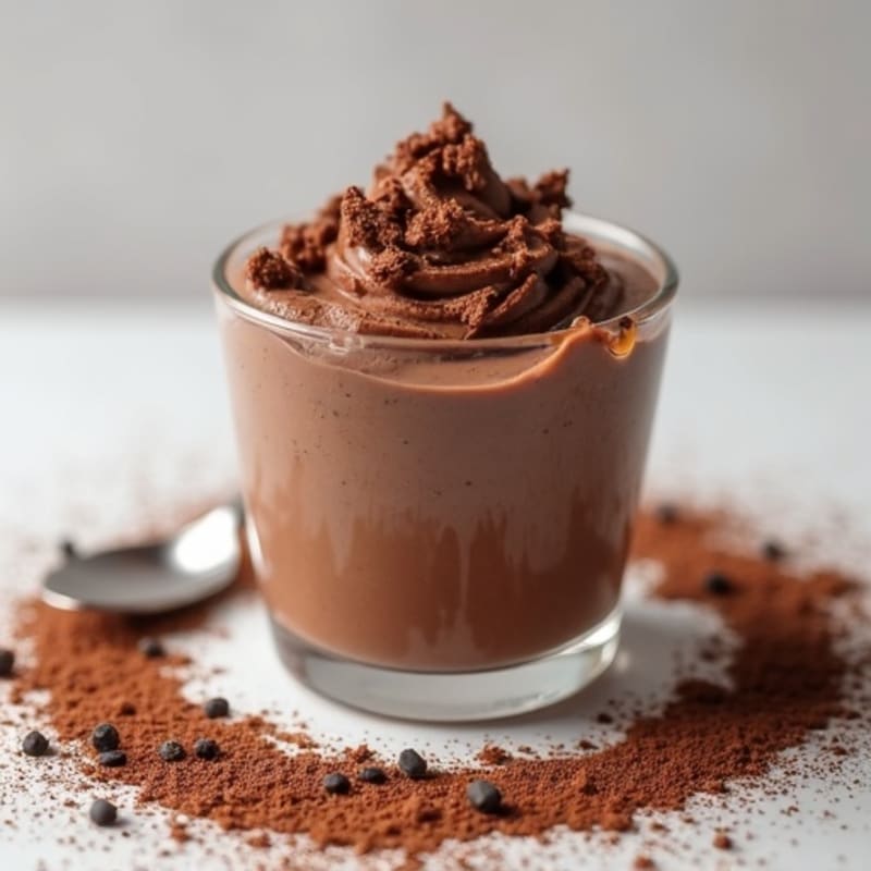 Chocolate Protein Pudding with Silken Tofu and Chia Seeds