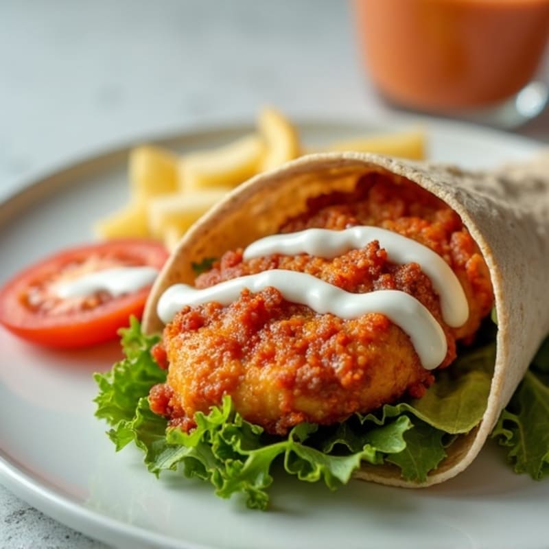Crispy Buffalo Ranch Chicken Wrap