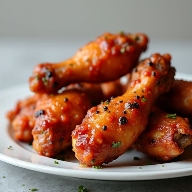 Crispy Baked Spicy BBQ Chicken Wings