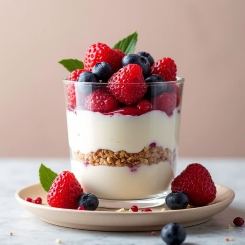 Creamy Cottage Cheese Protein Berry Parfait
