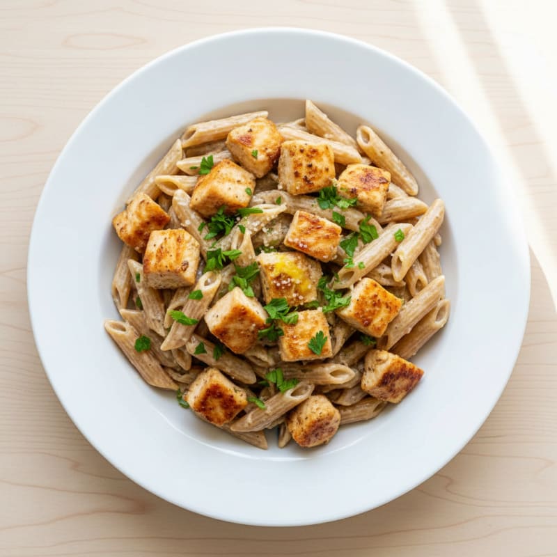 Garlic Parmesan Chicken Alfredo Pasta