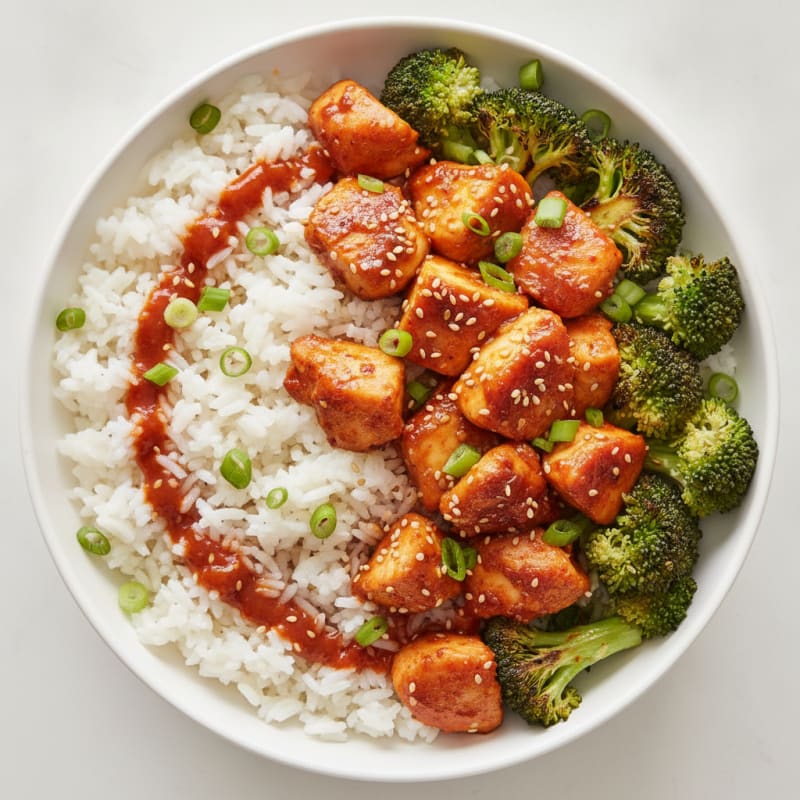 Spicy Chicken and Rice Protein Bowl
