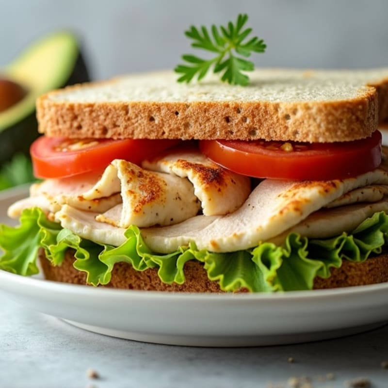 Herb-Roasted Turkey Club with Avocado Spread
