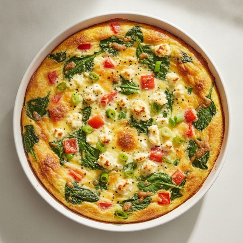 Savory Cottage Cheese Vegetable Bake
