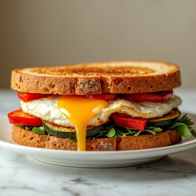 Crispy Roasted Vegetable Panini