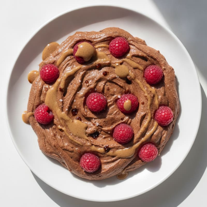 Chocolate Protein Mousse with Berries