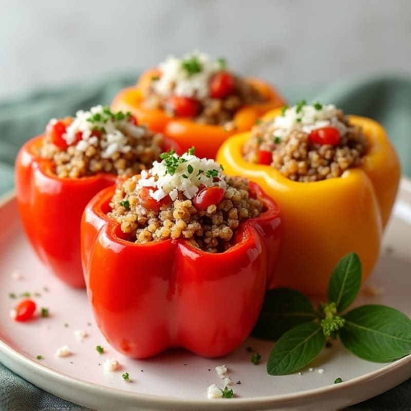 Hearty Lean Ground Beef Stuffed Bell Peppers