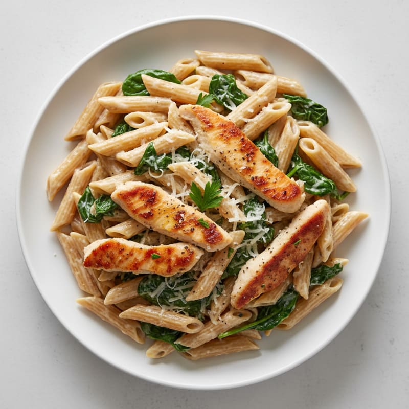 Garlic Parmesan Chicken Alfredo Pasta