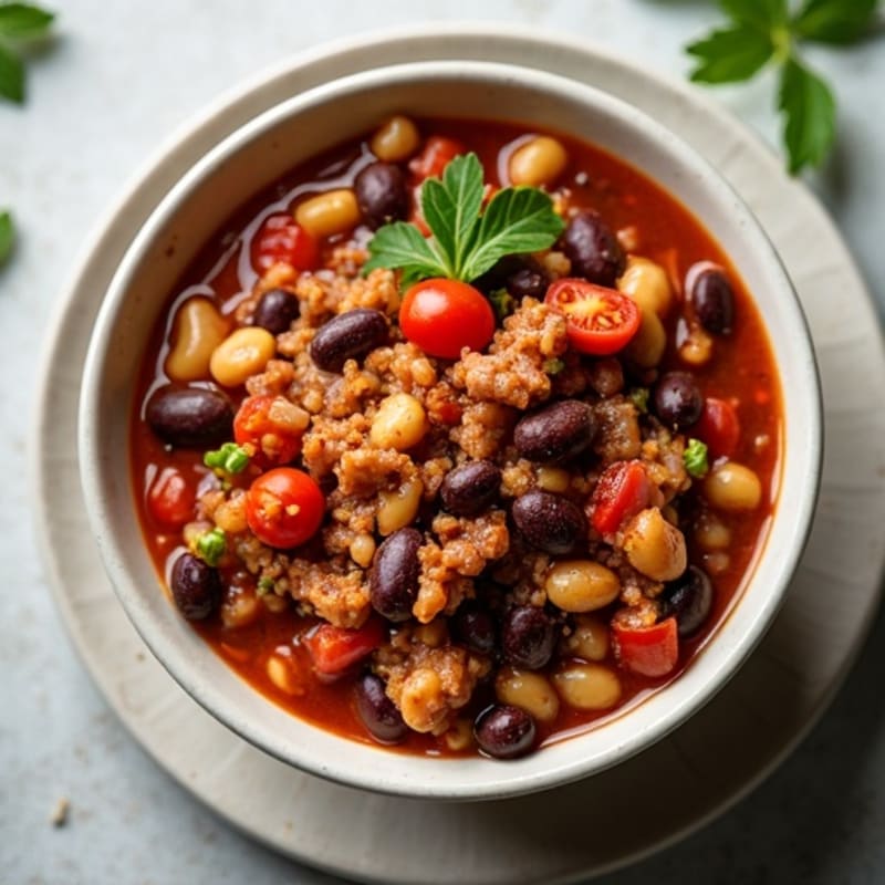 Smoky Three-Bean Turkey Chili