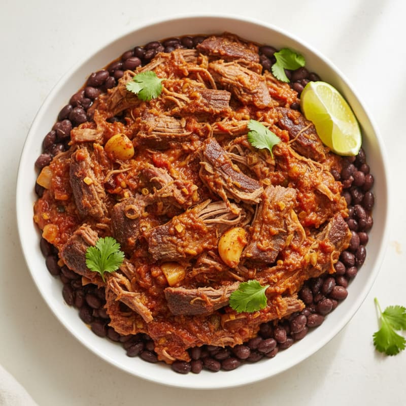 Slow-Cooked Shredded Beef with Chipotle Sauce