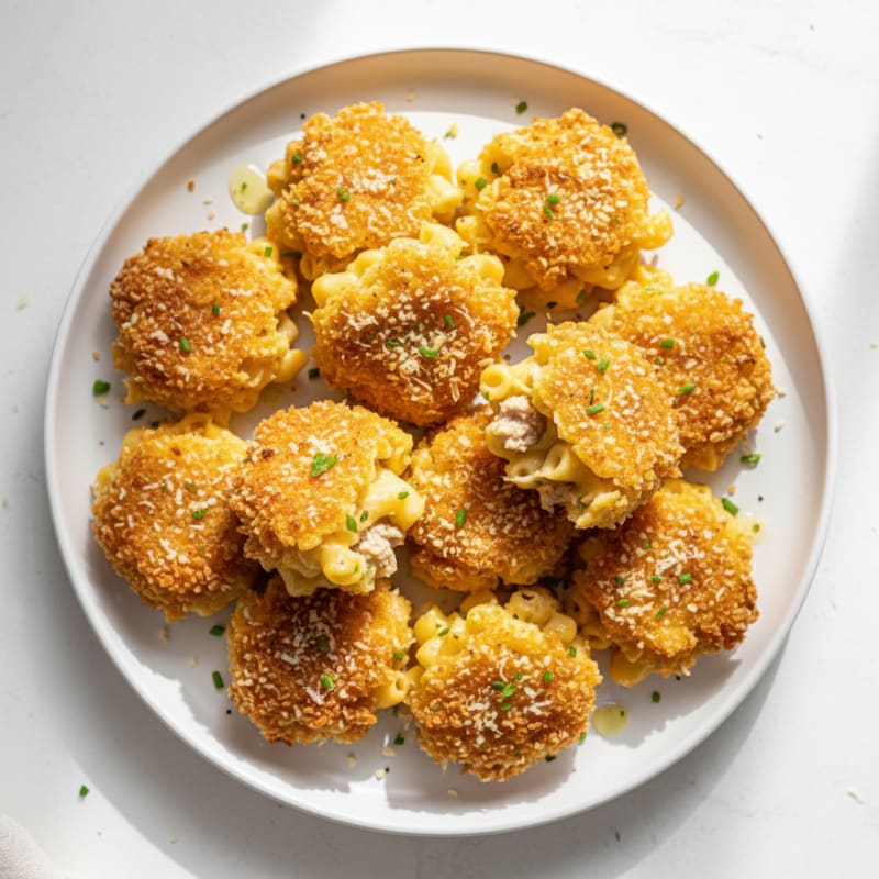 Crispy Golden Mac and Cheese Bites
