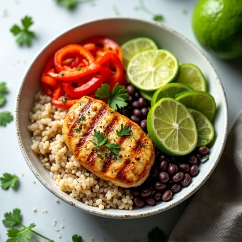 Cilantro-Lime Grilled Chicken Rice Bowl