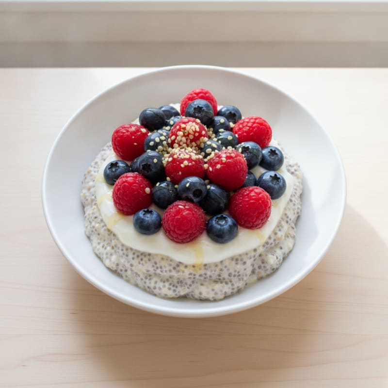 Berry Chia Seed Pudding Parfait