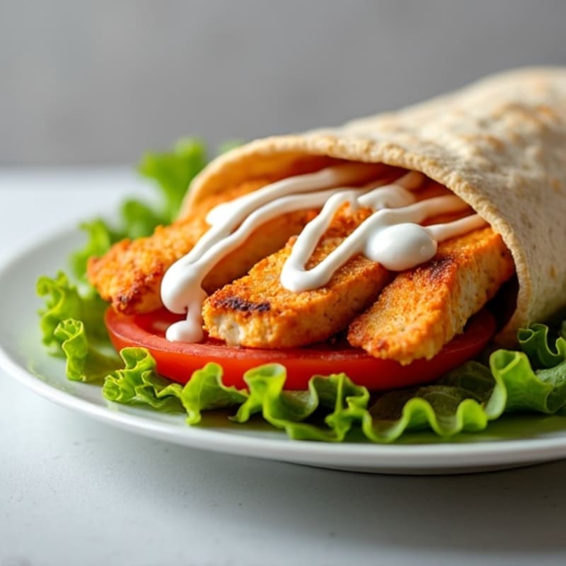 Healthy Buffalo Chicken Wrap
