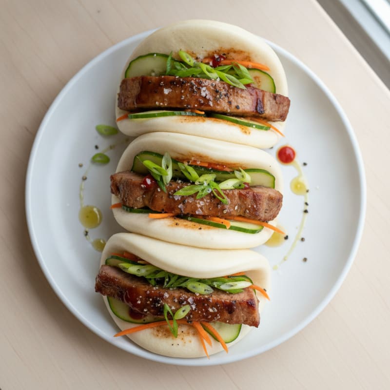 Pork Belly Steamed Bao Buns