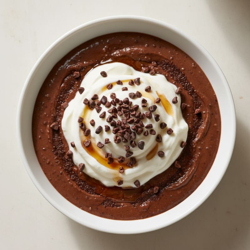 Silky Chocolate Protein Pudding with Greek Yogurt