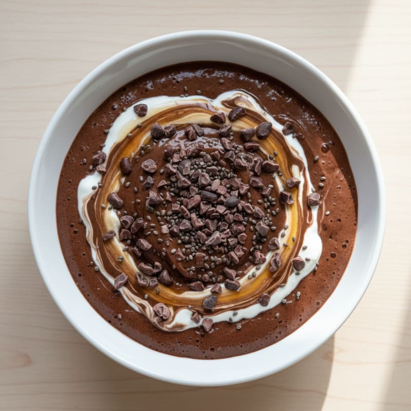 Silky Chocolate Protein Pudding with Greek Yogurt